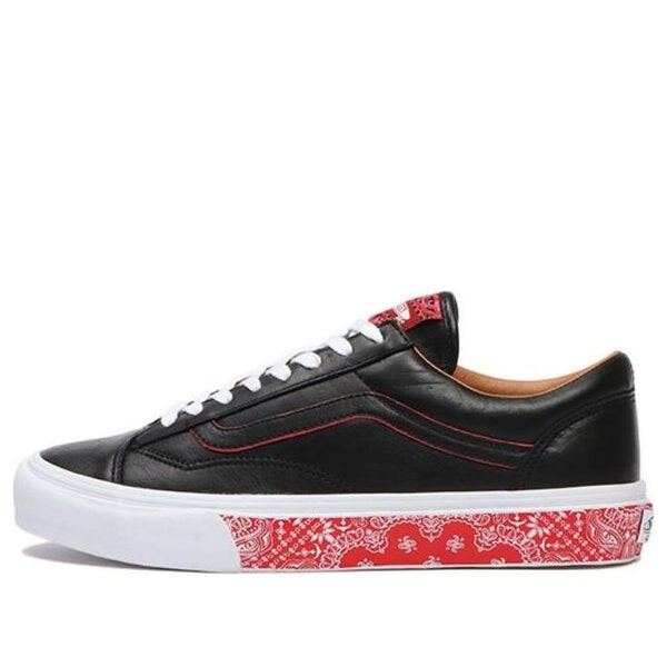 

Кроссовки og style 36 lx 'bandana black racing red' Vans, черный