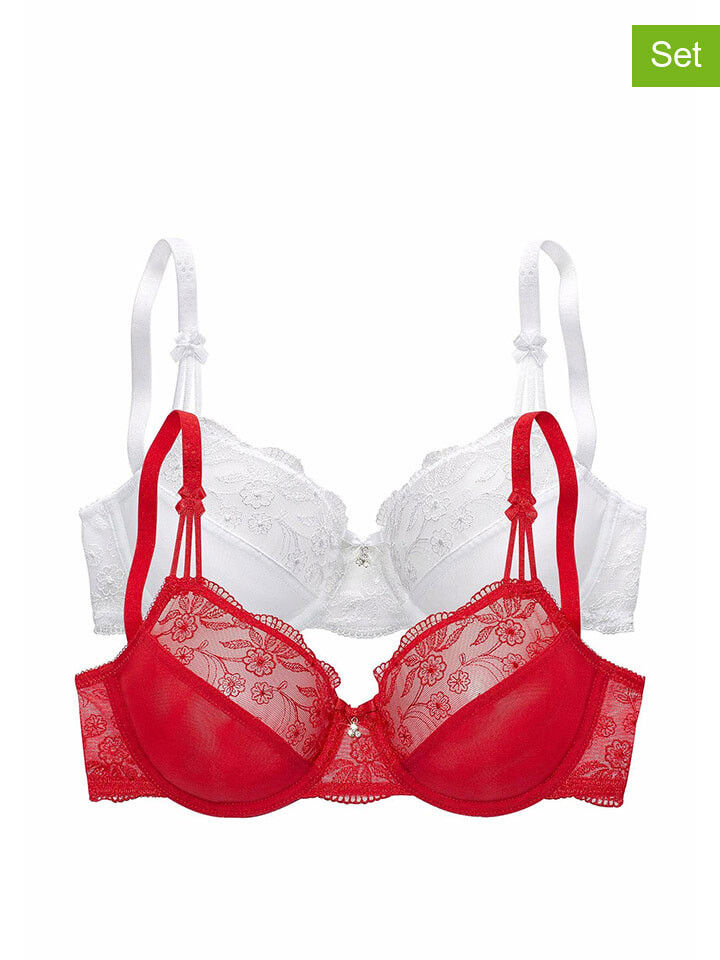 

Бюстгальтер на косточках nuance 2er Set, цвет rot/weiß