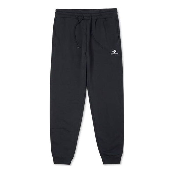

Брюки go-to embroidered star chevron standard-fit fleece sweatpants 'black' Converse, черный