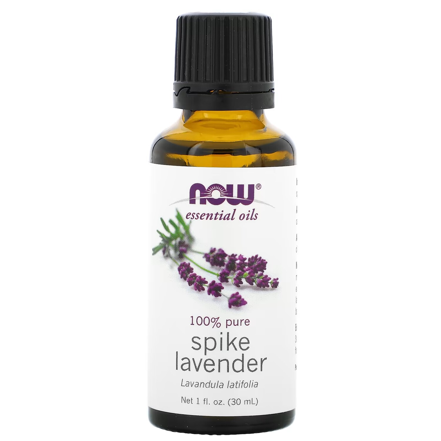 

Эфирное масло лаванды NOW Foods Spike Lavender, 30 мл