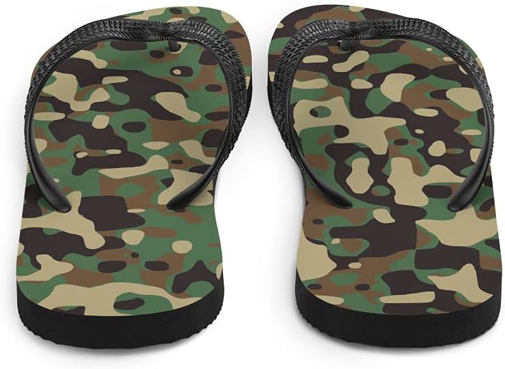 Сланцы с камуфляжным принтом Dressed Up Mule - армейский камуфляж, унисекс, мужские и женские шлепанцы для пляжа, бассейна и душа, белый — фото 3