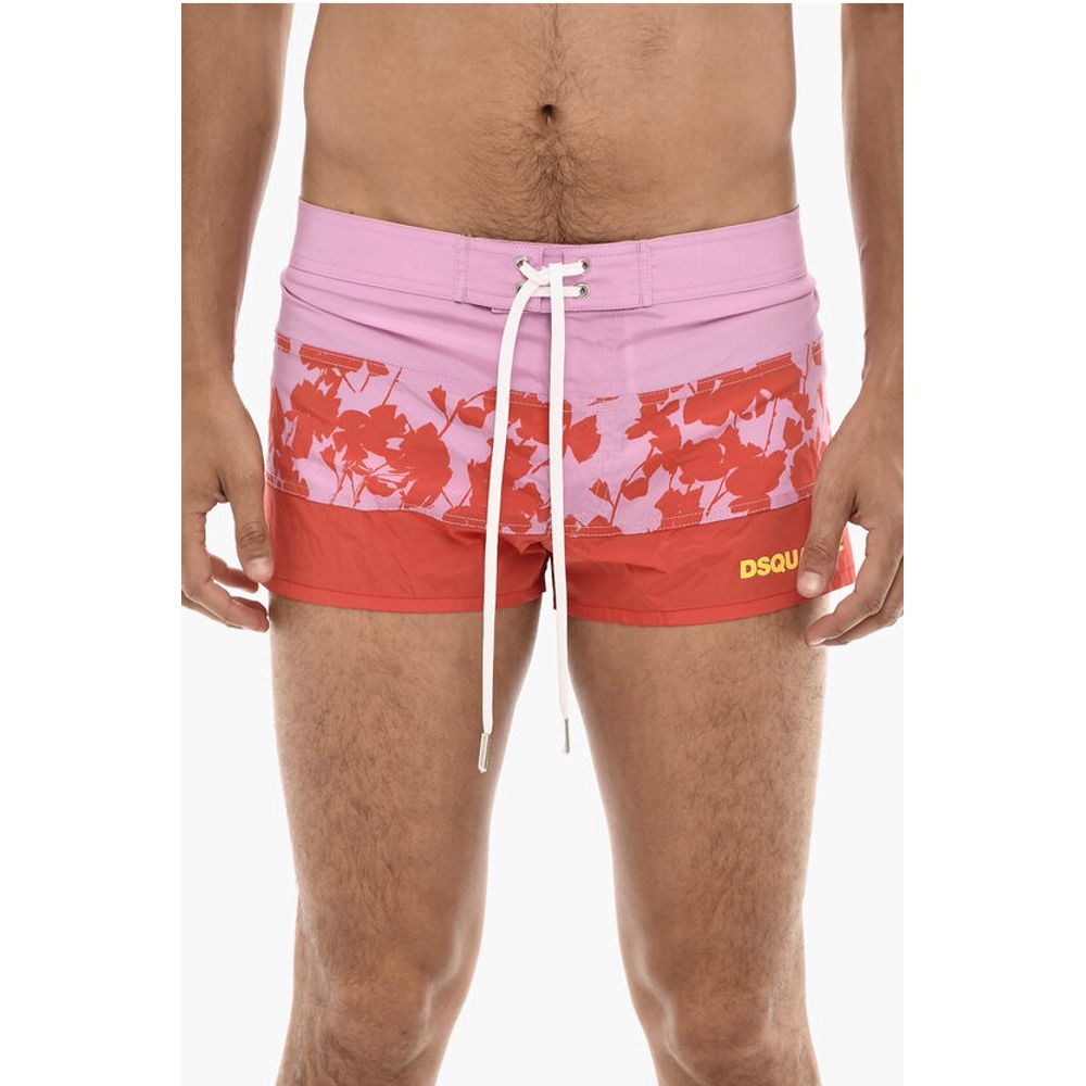 

Плавки-шорты с логотипом и цветочным мотивом Dsquared2, Bicolor