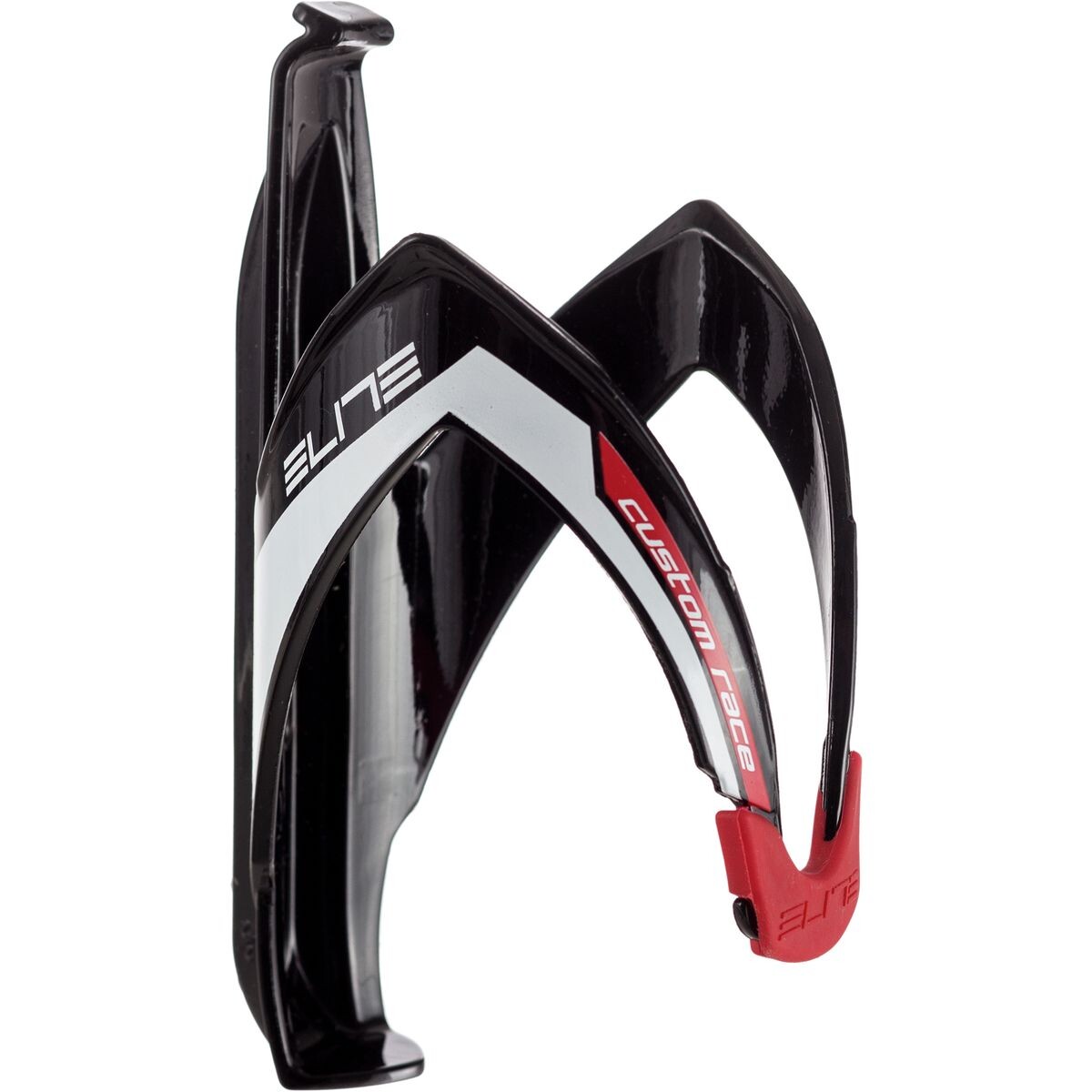 

Изготовленная на заказ клетка для бутылки с водой для гонок Elite, цвет gloss black/red
