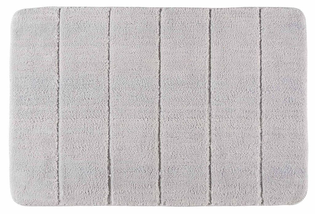 

Коврик для ванной WENKO STEPS Light Grey 60 x 90 см, шаблон коврика для ванной комнаты, серый