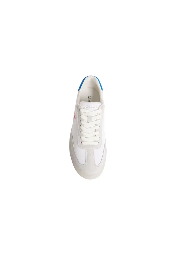 Кроссовки Brooke signature logo trainers Calvin Klein, цвет светло-серый с лазурно-синим и оранжевым — фото 3
