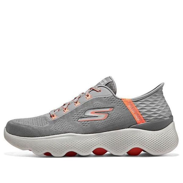 

Кроссовки go walk massage fit 'grey orange' Skechers, серый