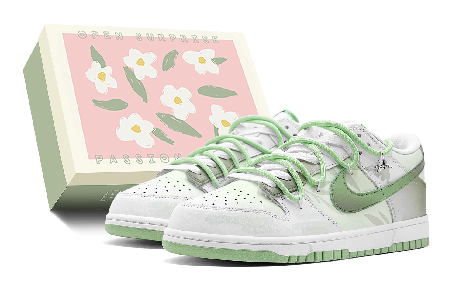 

Кроссовки Nike Dunk Skateboarding Shoes Men Low-top Gray, желтый