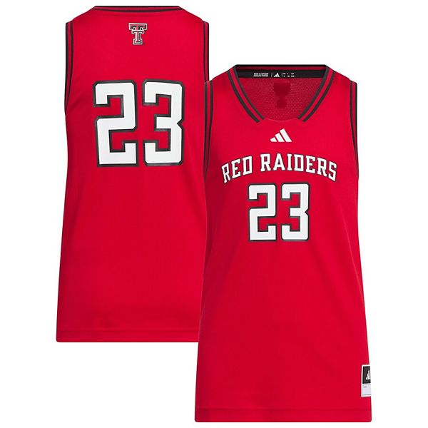 Футболка Youth #23 Texas Tech Red Raiders Replica Swingman красная Adidas — фото 2
