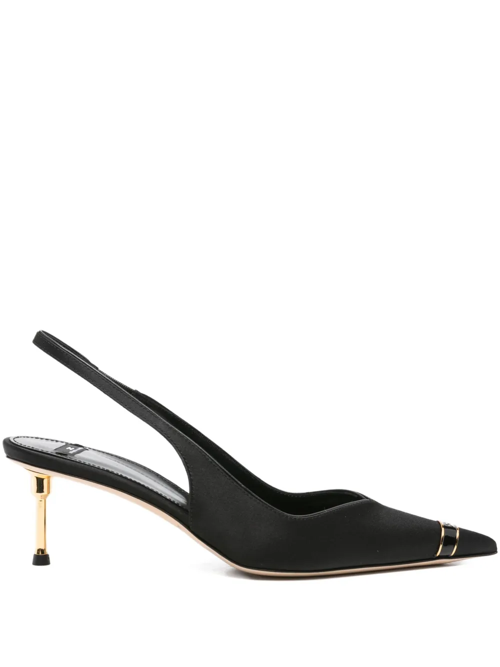Туфли с заостренным носком Elisabetta Franchi, черный