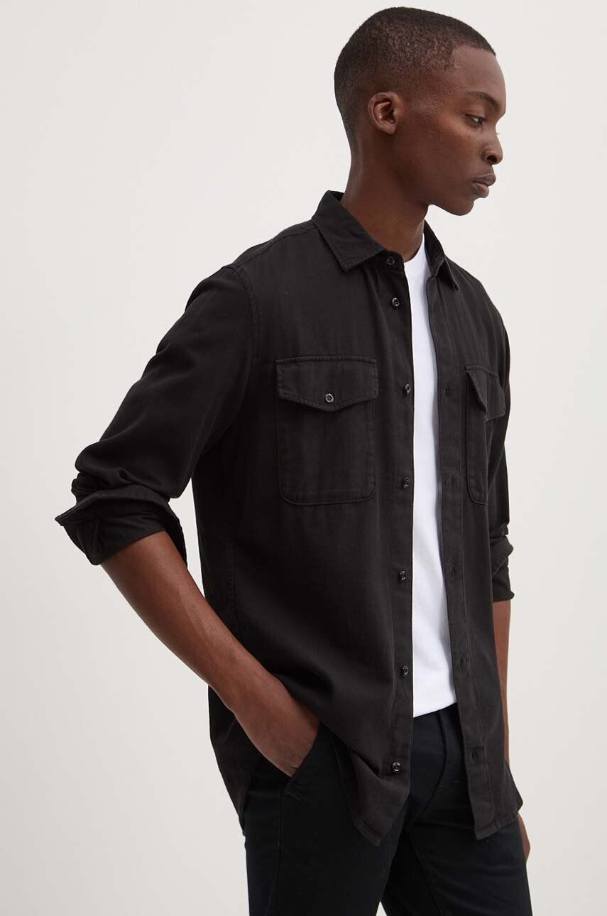 

Хлопковая рубашка G-Star Raw, черный