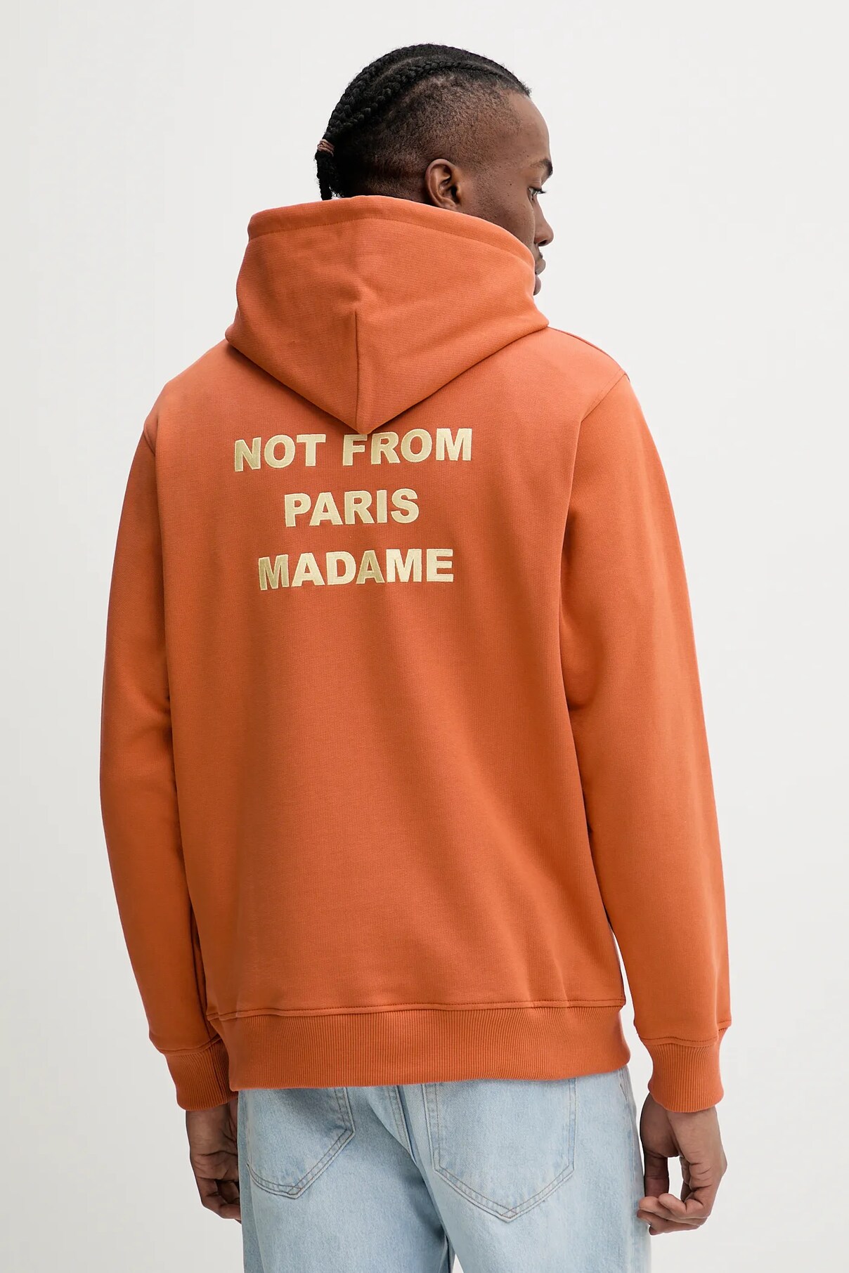 

Хлопковая толстовка Le Hoodie Slogan Drôle De Monsieur, оранжевый