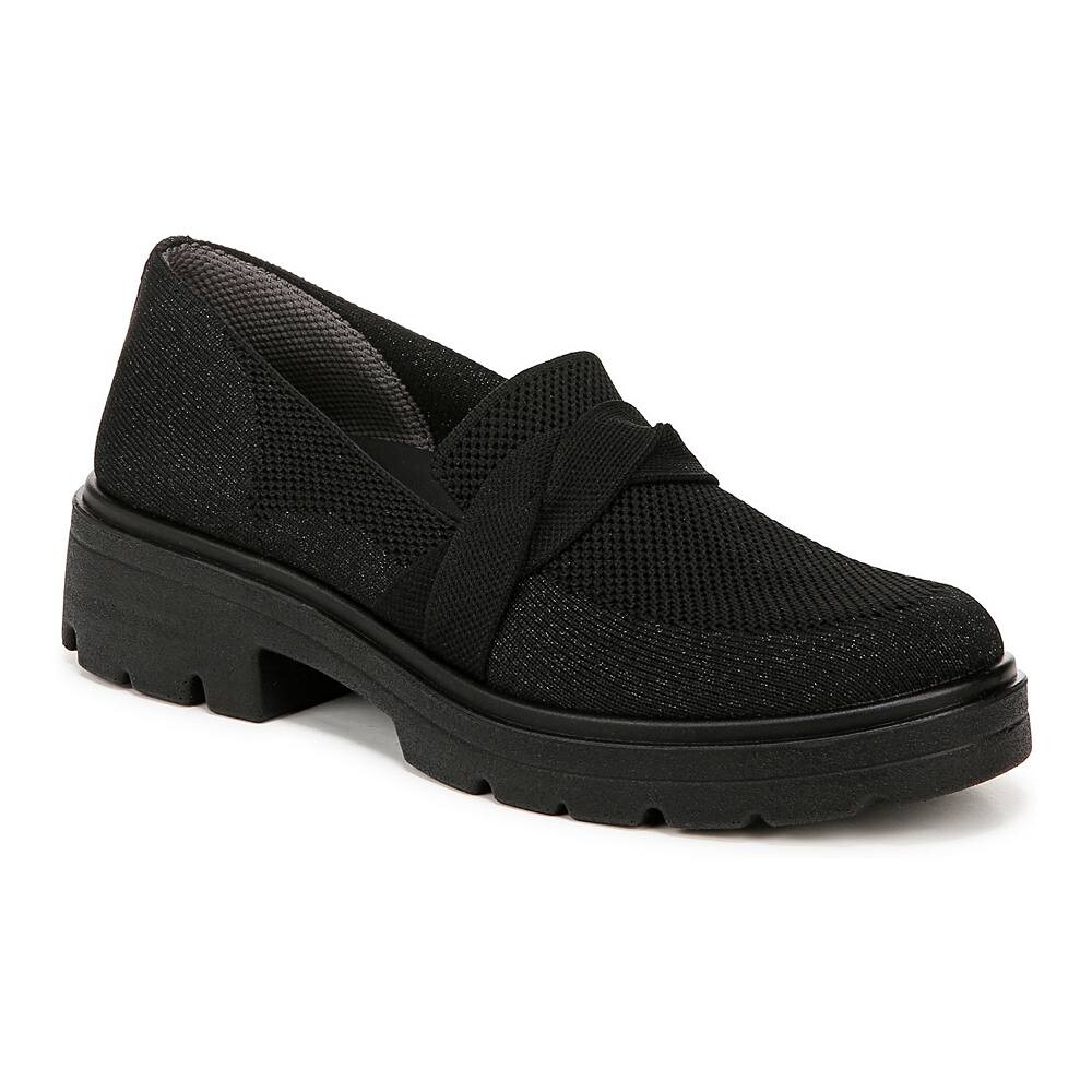 Женские лоферы без шнуровки Bzees Muse Bow, цвет Black Knit