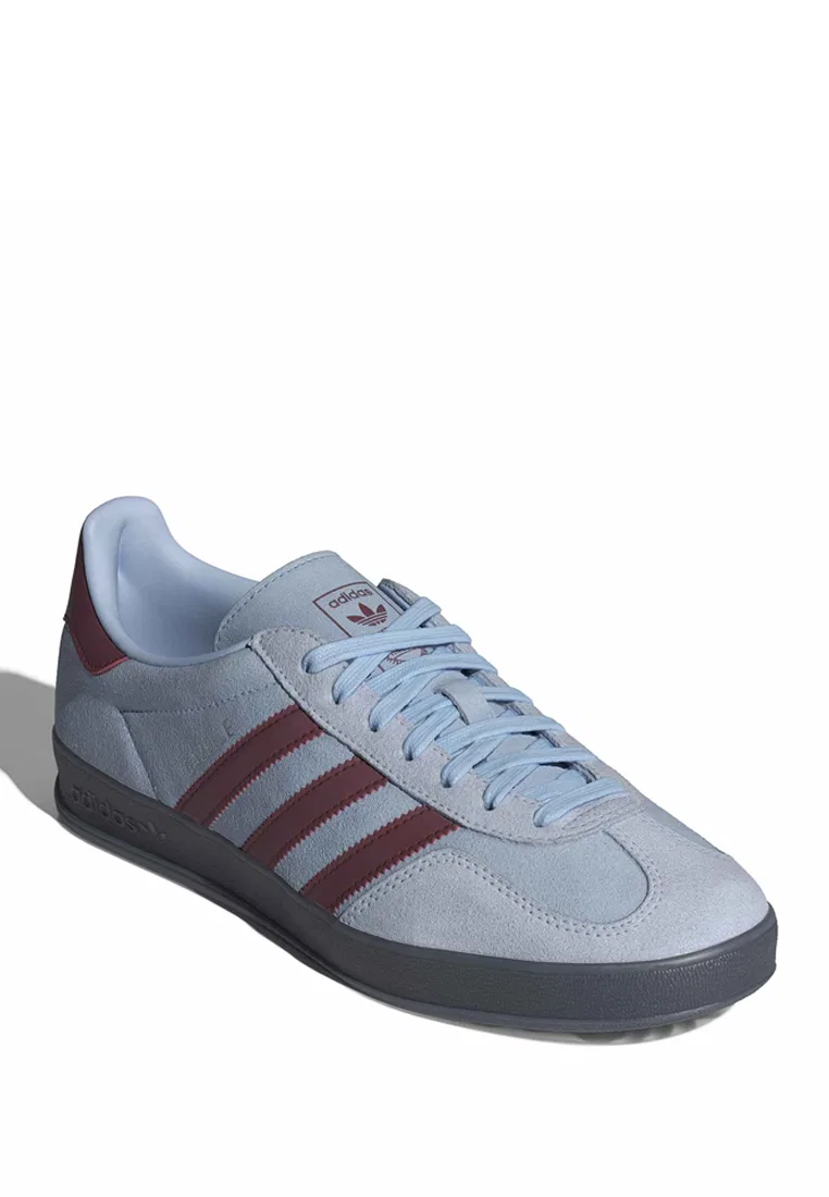 Кроссовки мужские, Gazelle Indoor, Adidas, темно-бордовый/стальной — фото 2