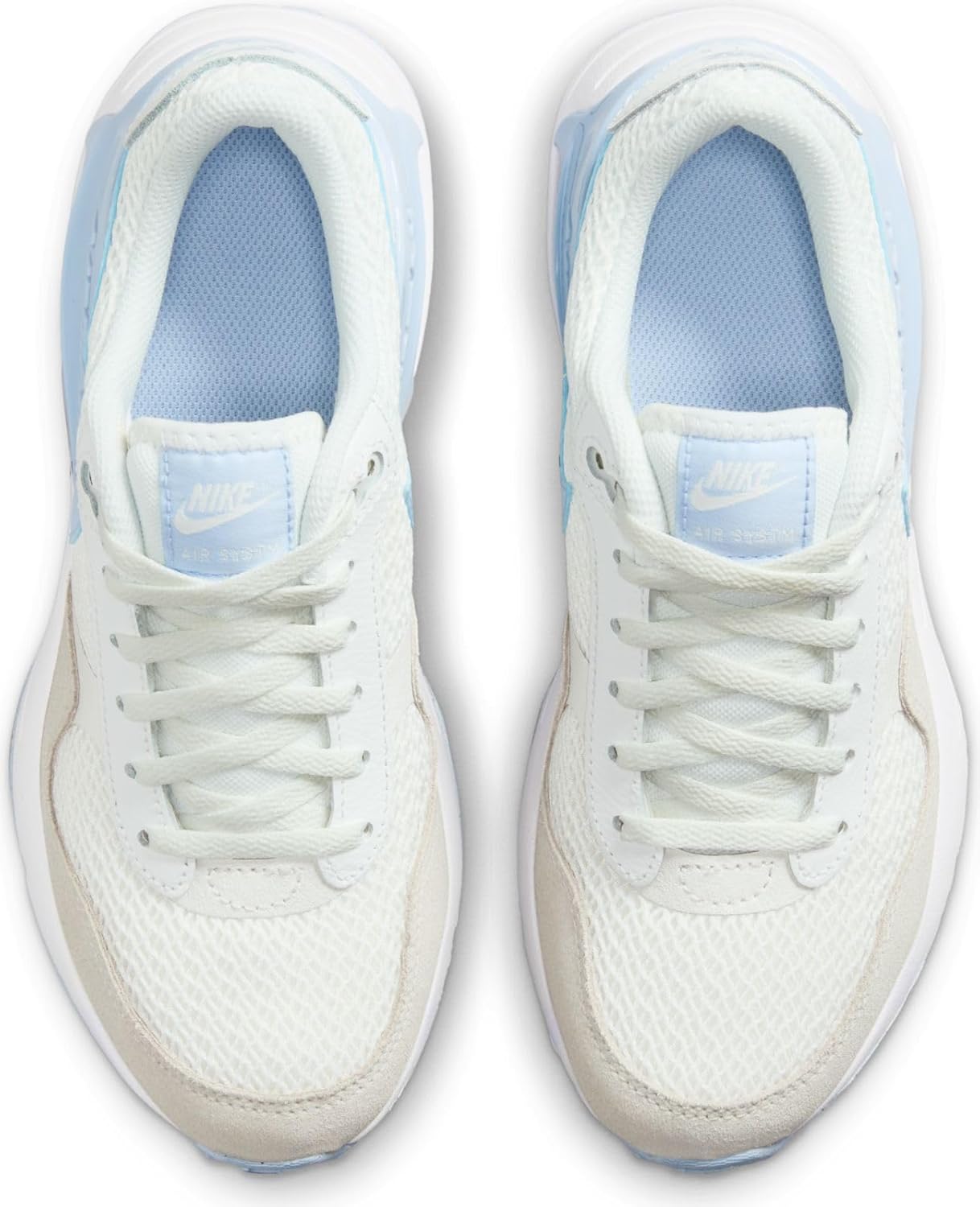 Кроссовки Nike Boys Air Max Systm, Summit White/Cobal Bliss-white — фото 3