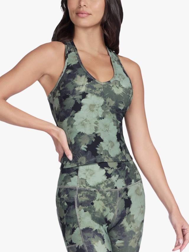 

Go Flex Rib майка с V-образным вырезом Skechers, Inbloom Green