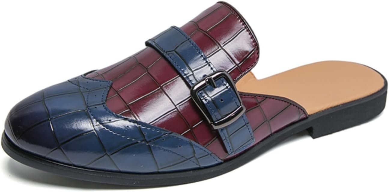 

Мужские двухцветные мюли-лоферы, стильная повседневная обувь- идеально для городских прогулок, встреч с друзьями и ежедневной поездки на работу Kpdwfms, красный