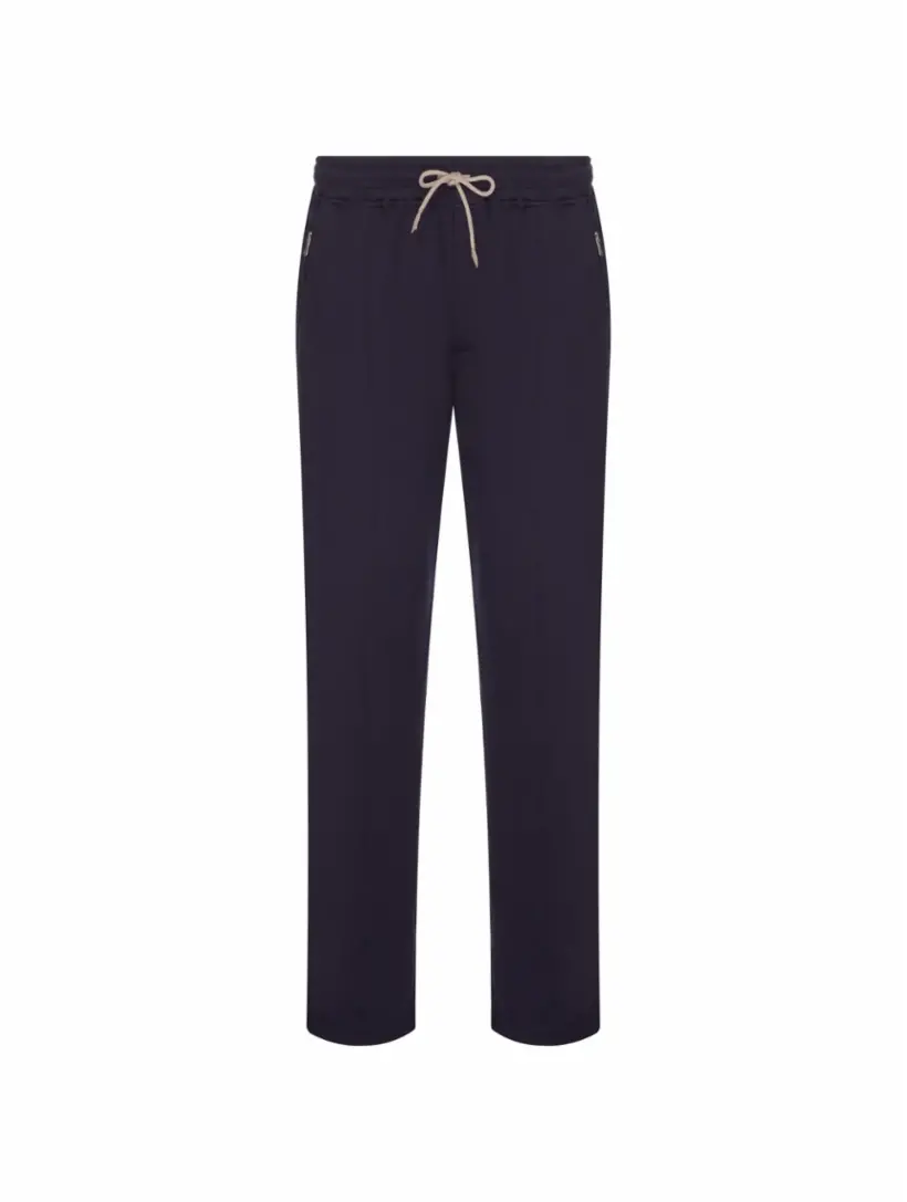 

Хлопковые спортивные брюки Eleventy, тёмно-синий