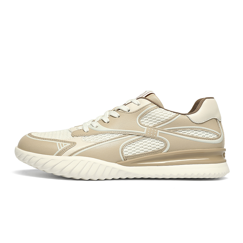 

CROWN Мужские низкие кеды бело-абрикосовые, цвет White Apricot