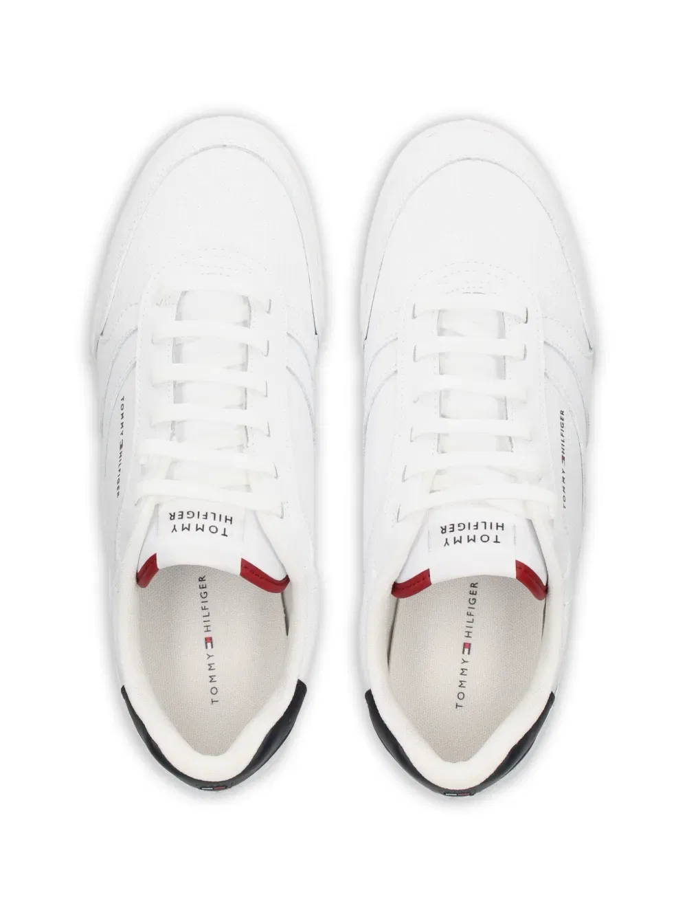 Перфорированные кожаные кроссовки Tommy Hilfiger, белый — фото 4