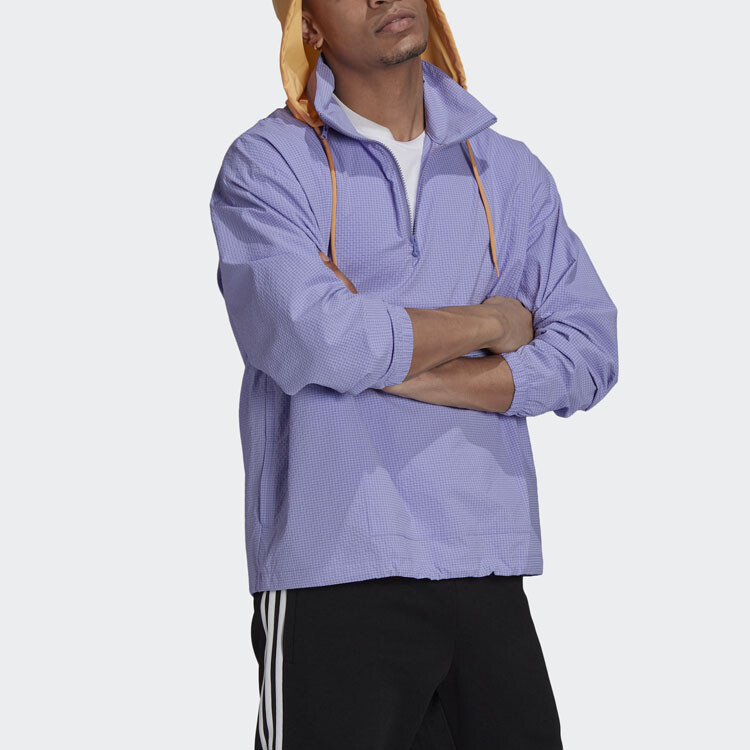 Куртка мужская светло-фиолетовая Adidas Originals, светло-фиолетовый — фото 4