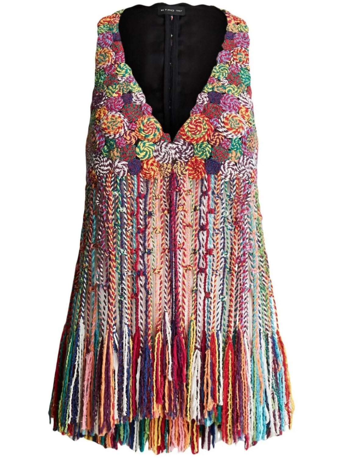 

ETRO топ с бахромой, красный