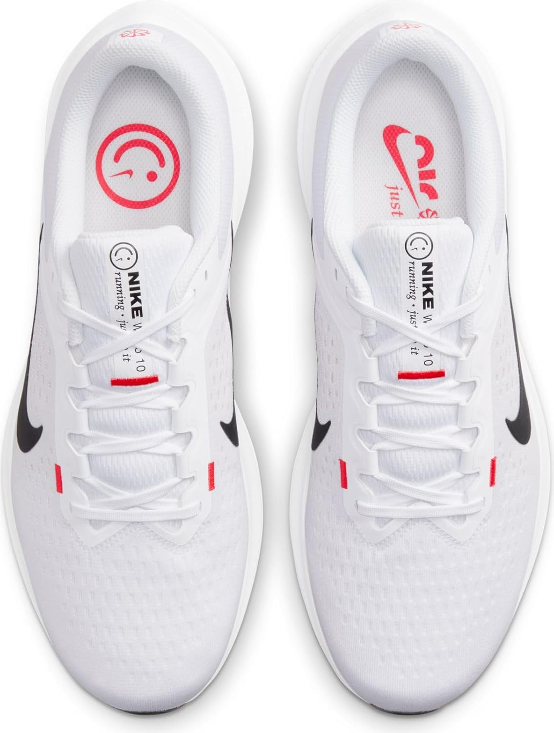 Мужские кроссовки Nike Air Winflo 10, белый/черный/красный/алый — фото 3