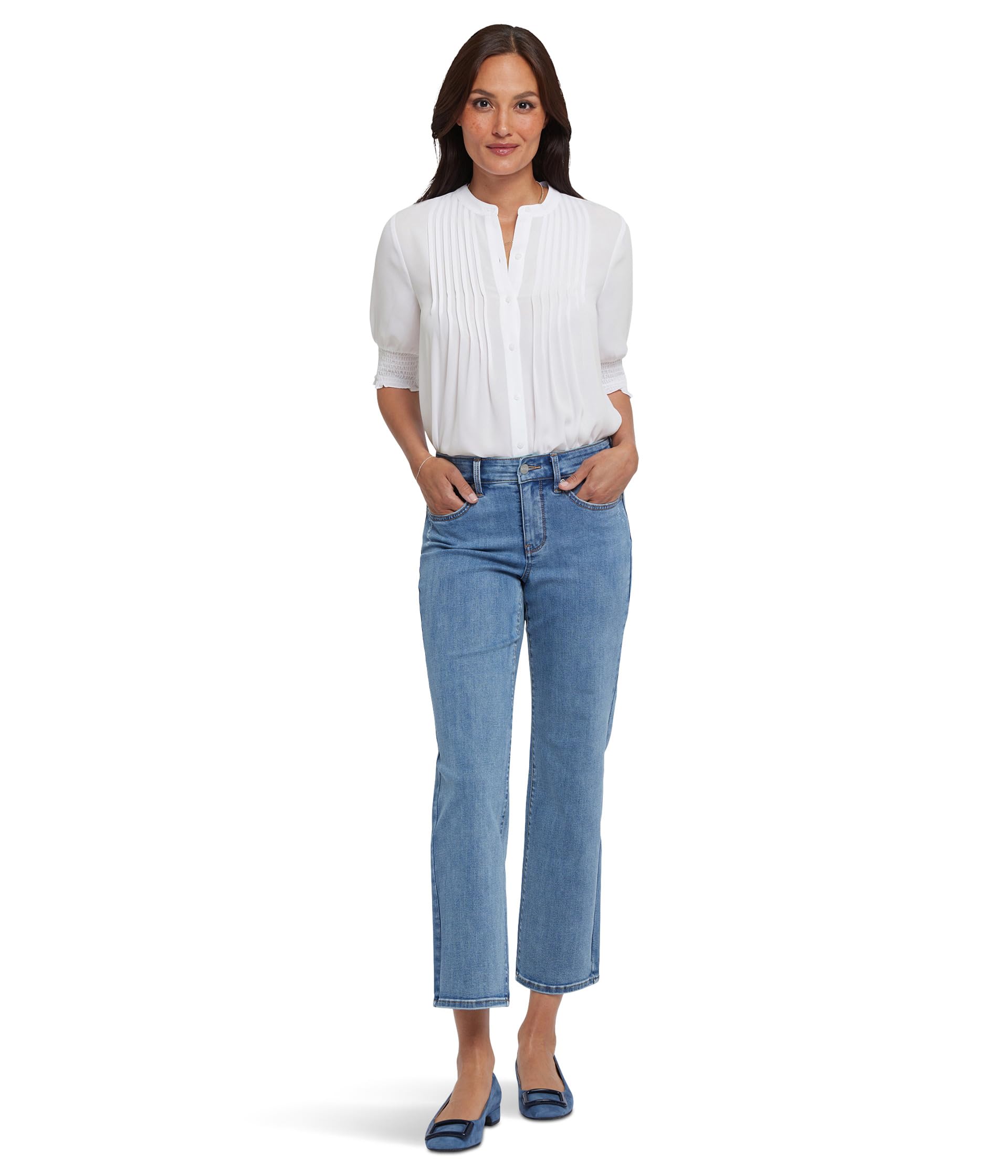 

Джинсы NYDJ Marilyn Straight Ankle Jeans in Minorca Isle, цвет Minorca Isle