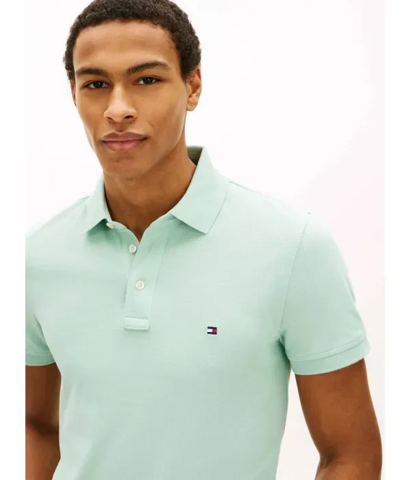 Поло 1985 slim fit Tommy Hilfiger, мятный — фото 4