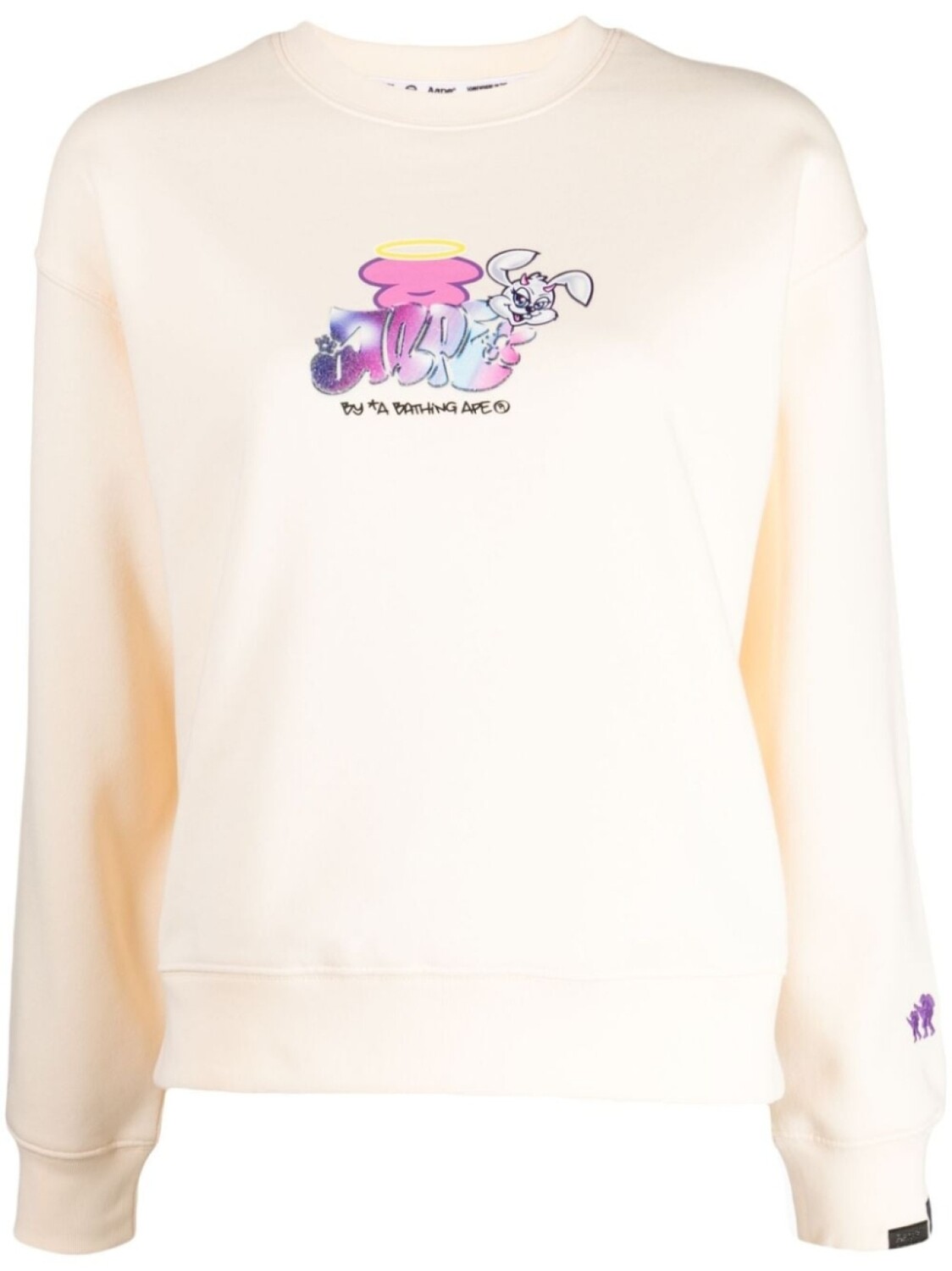 

Толстовка с приспущенными плечами и логотипом AAPE BY *A BATHING APE, желтый