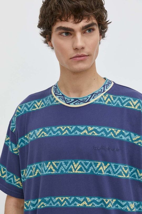 

Хлопковая футболка Quiksilver, синий