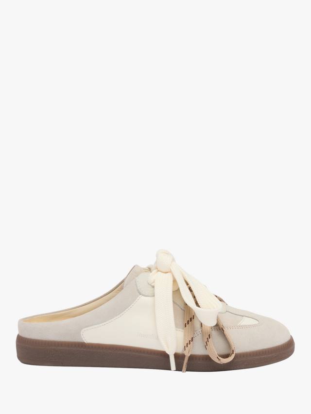 Нордические мюли из кожи с тонкой подошвой Russell & Bromley, White