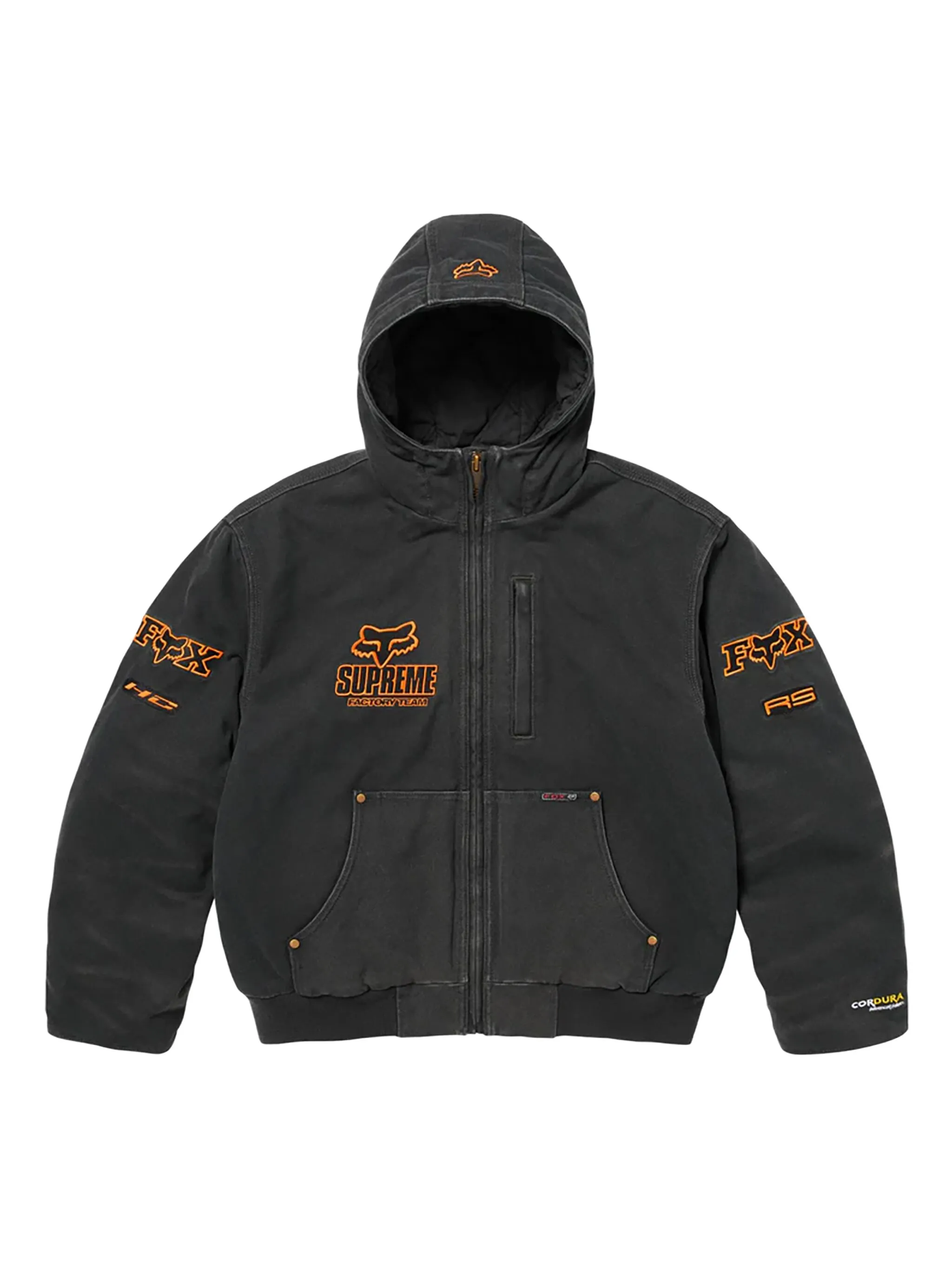 

Худи из коллаборации с Fox Racing Supreme, серый