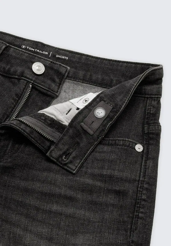 Джинсовые шорты Tom Tailor, Used Dark Stone Grey Denim — фото 3