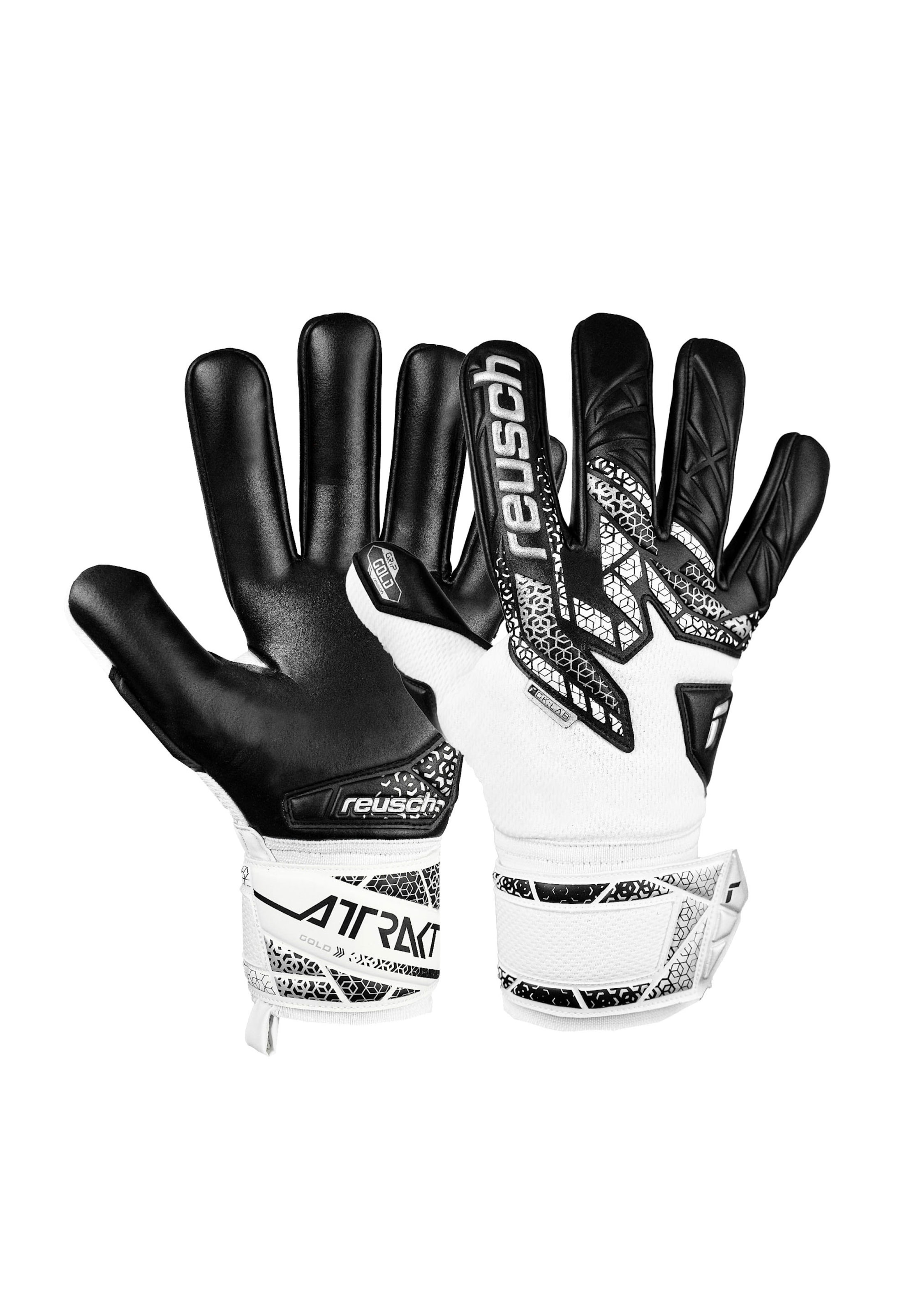 

REUSCH Атлетические перчатки 'Attrakt Gold NC' в черном и белом цветах