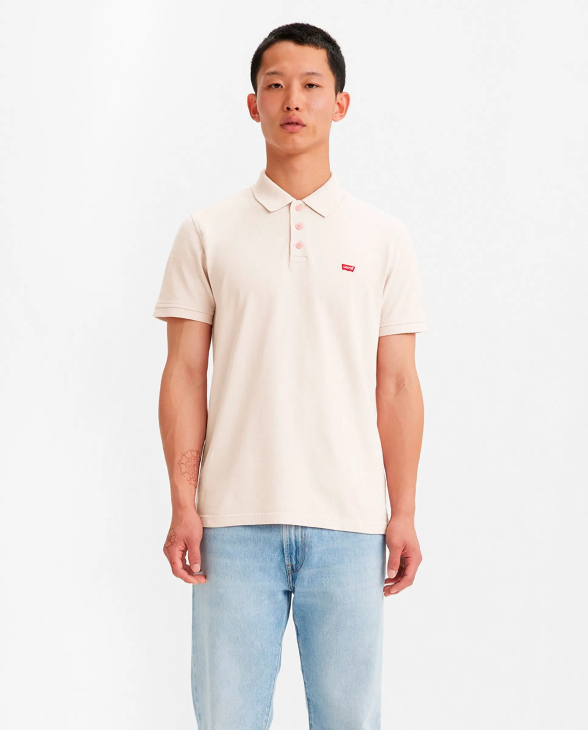 

Мужская поло с коротким рукавом классического кроя Levi'S, розовый