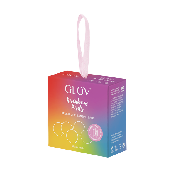 

Многоразовые диски для снятия макияжа, 5 шт./1 упаковка. Glov Rainbow