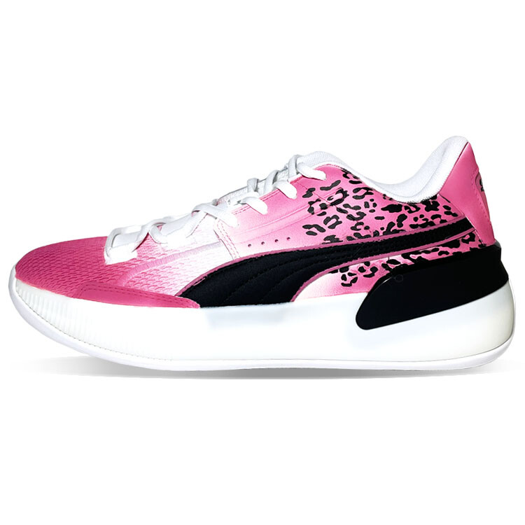 

Баскетбольные кроссовки Clyde Hardwood мужские с низким верхом розовые/черные Puma