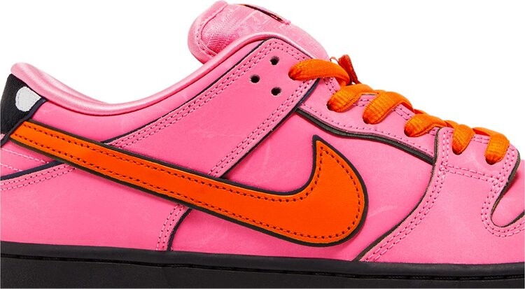 Кроссовки The Powerpuff Girls x Dunk Low Pro SB QS 'Blossom', розовый — фото 2