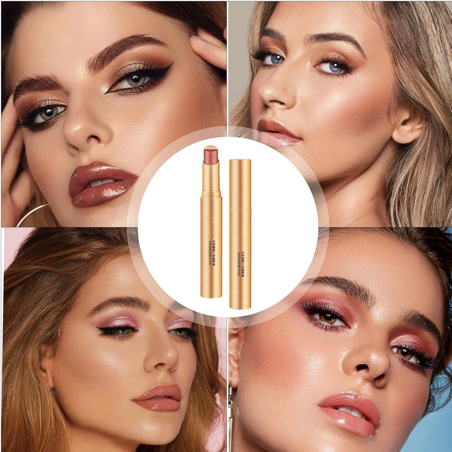 Тени для век Gradient Eye Shadow Pen, 3 оттенка, белый бренд, 03# — фото 3
