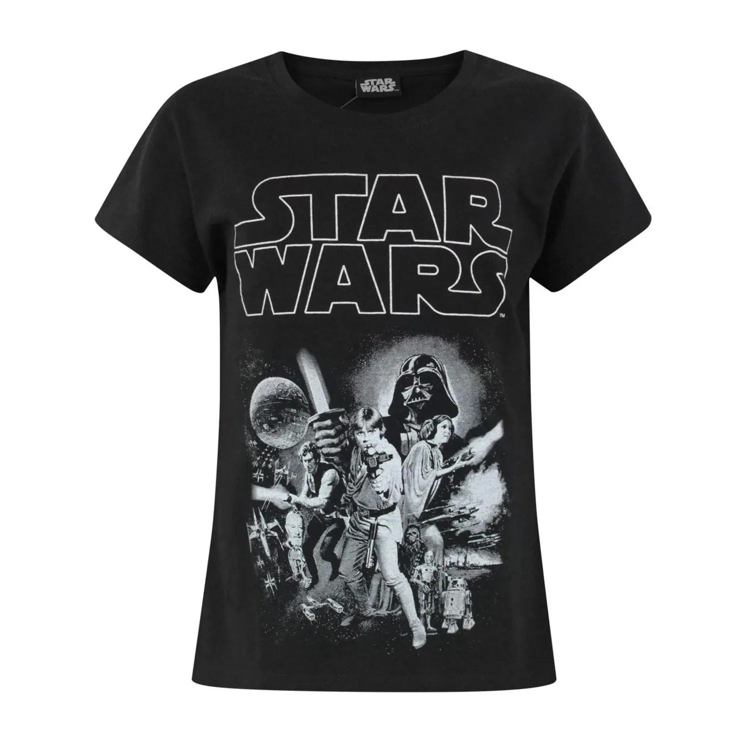 Футболка Star Wars Classic для девочек, черный