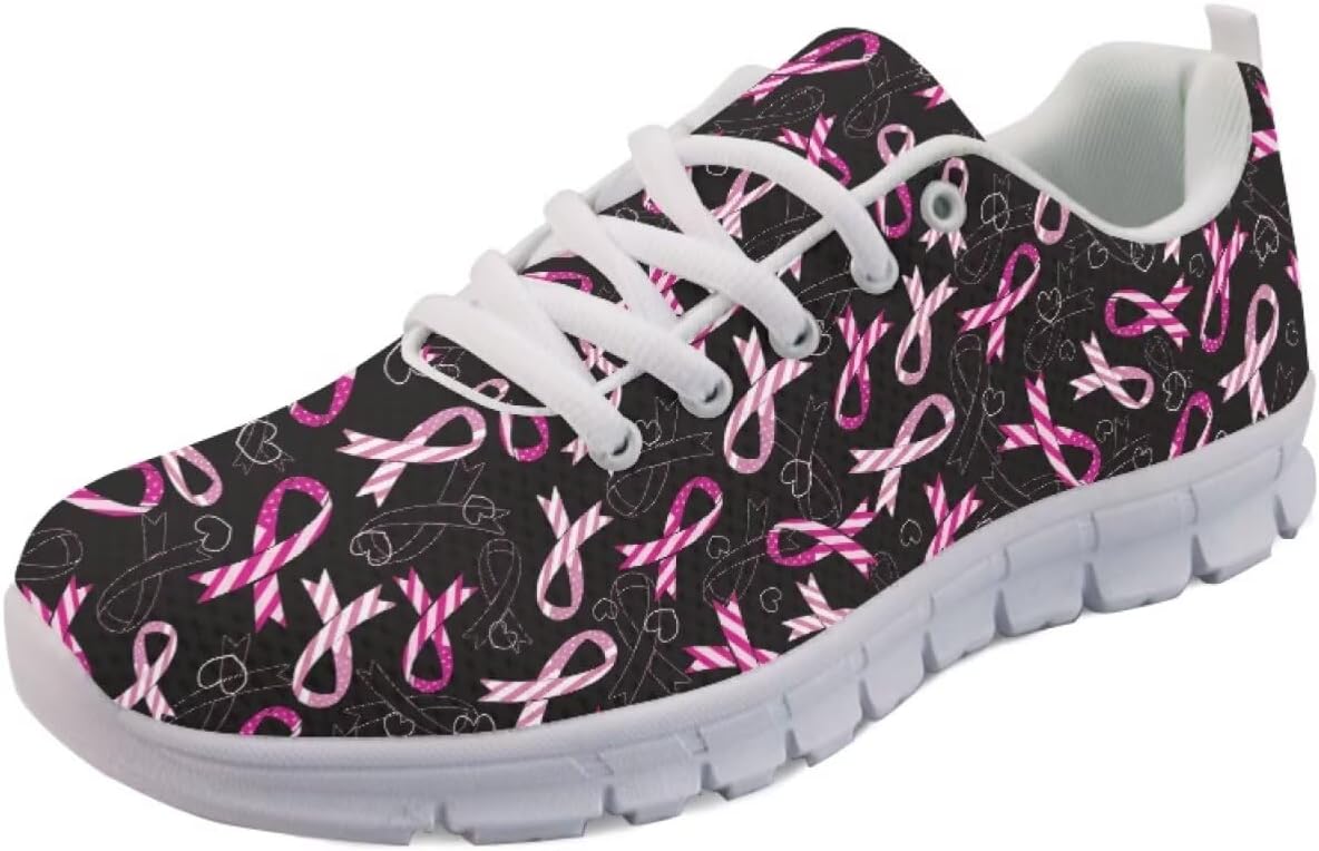 

Кроссовки Forchrinse для женщин и мужчин, дышащие, на шнуровке, для бега, повседневные, с сеткой, противоскользящие, теннисные, черный