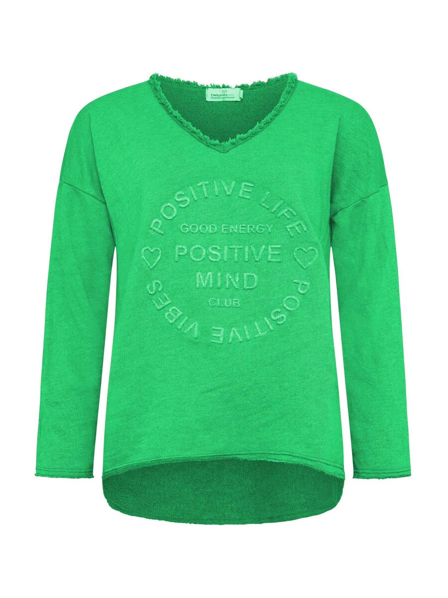 

Толстовка Zwillingsherz Positive Mind, цвет Lime/Light green