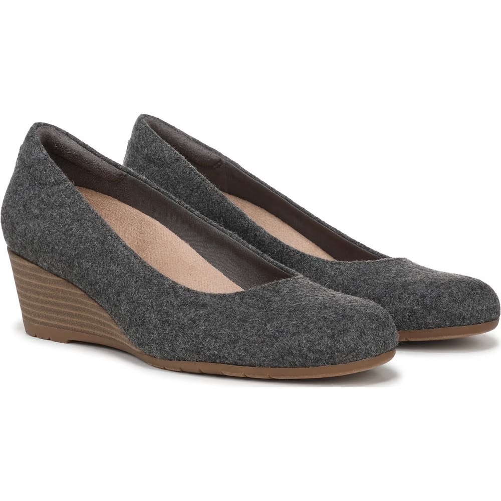 Туфли на танкетке Dr. Scholl'S, grey fabric