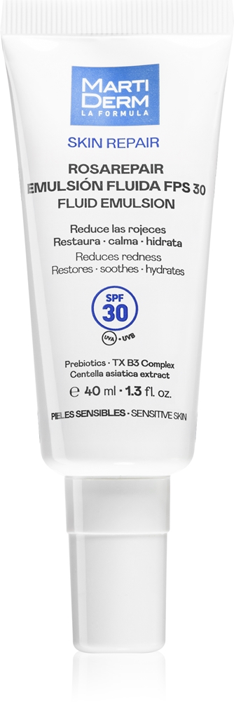 

Skin Repair Rosarepair Fluid Emulsion SPF 30 увлажняющая жидкость против покраснений кожи Martiderm, spf 30 40 мл