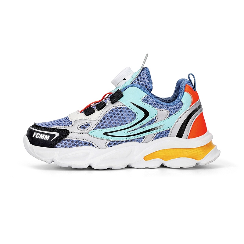 

Прочные дышащие низкие повседневные кроссовки для детей FCMM, синий