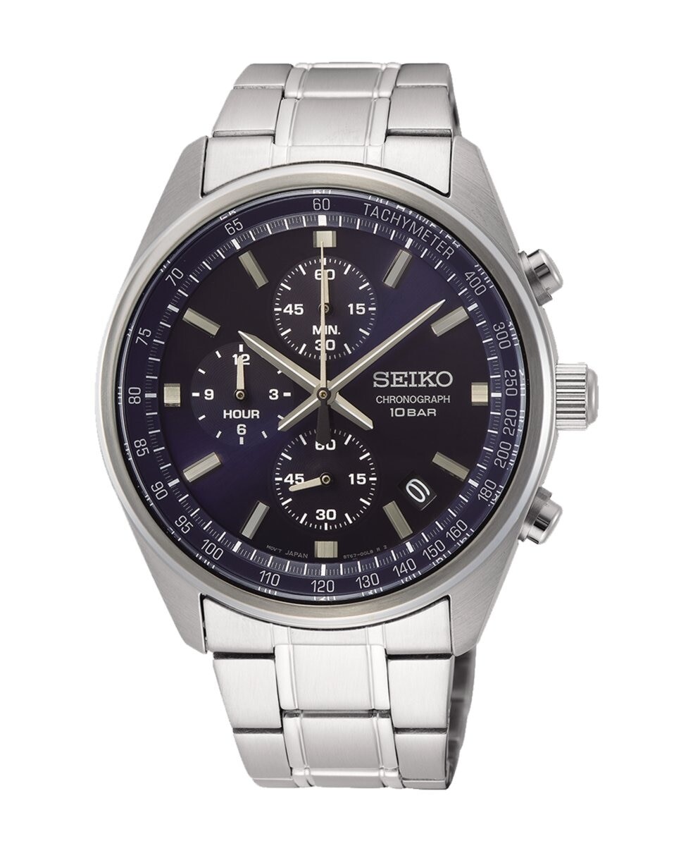 

Мужские часы Neo Sports SSB377P1 со стальным и серебряным ремешком Seiko, серебро