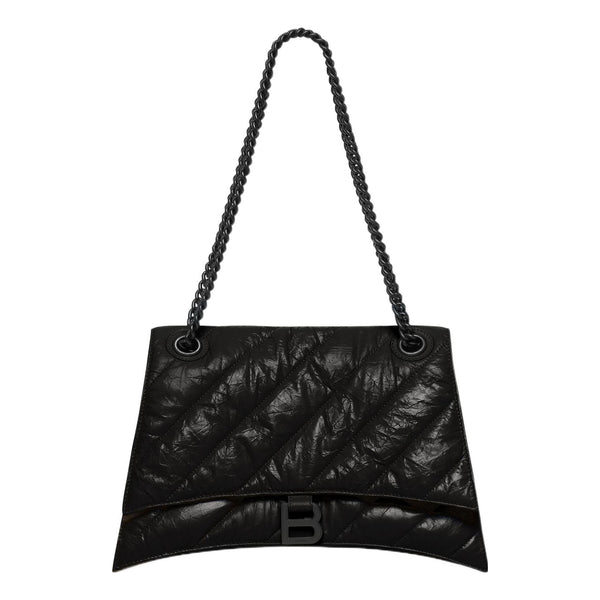 

Сумка crush medium chain bag quilted 'black' Balenciaga, черный