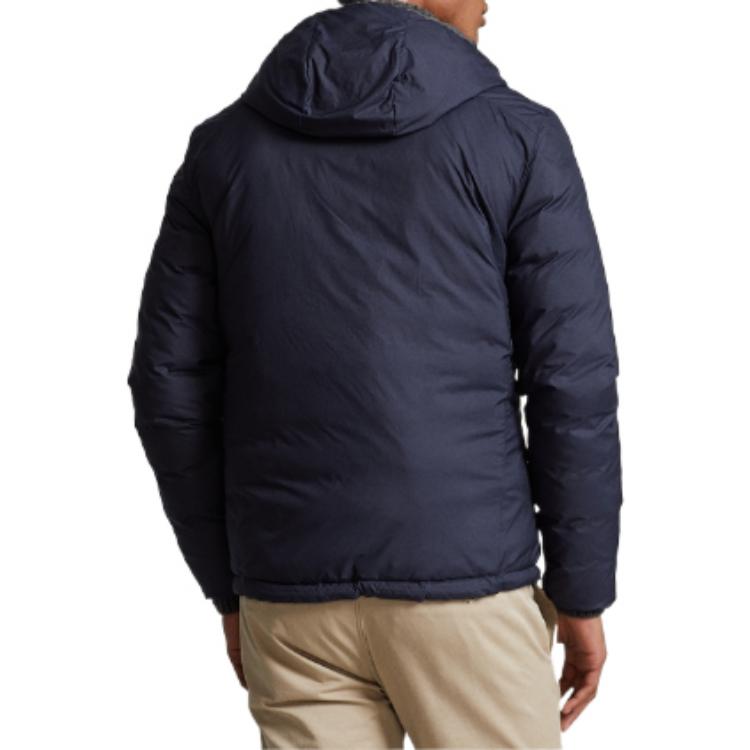 Куртки и пальто мужские сине-серые двухцветные Polo Ralph Lauren — фото 4