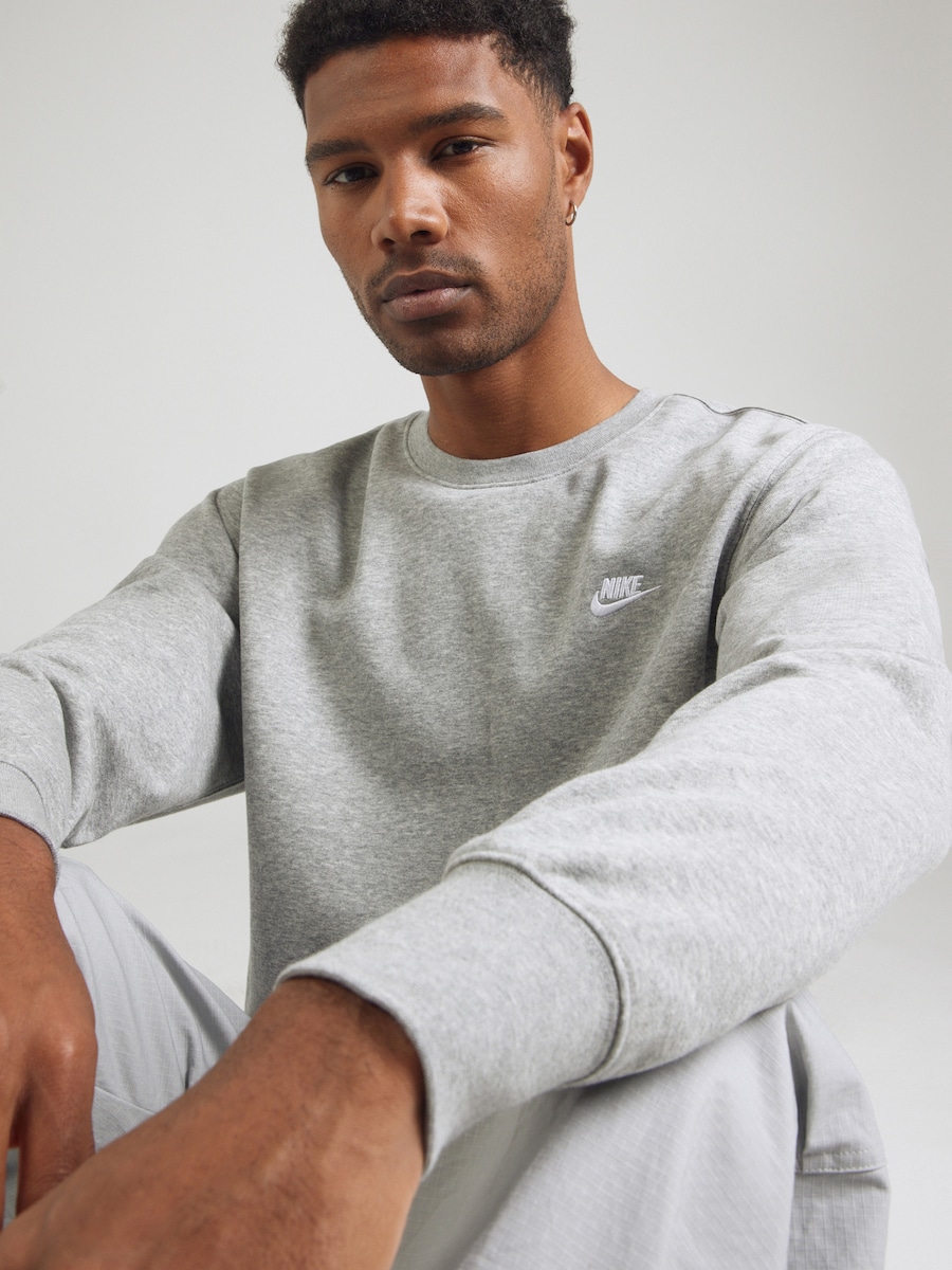 Толстовка Nike Sportswear Club Fleece, Mottled Grey — фото 2