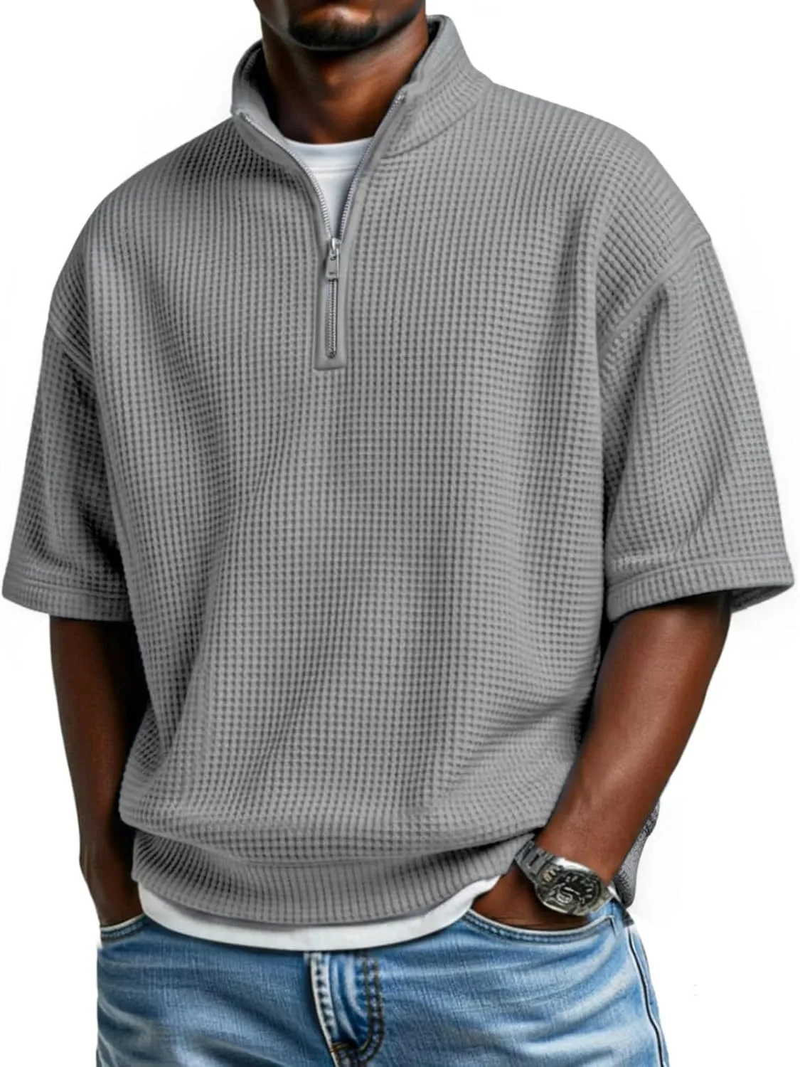 

Поло с коротким рукавом и воротником-стойкой HswsEJ